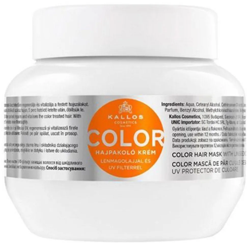 Kallos KJMN Color Hair Mask Linseed Oil & UV 275 ml