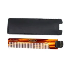 KENT Taschenkamm NU22  im Lederetui