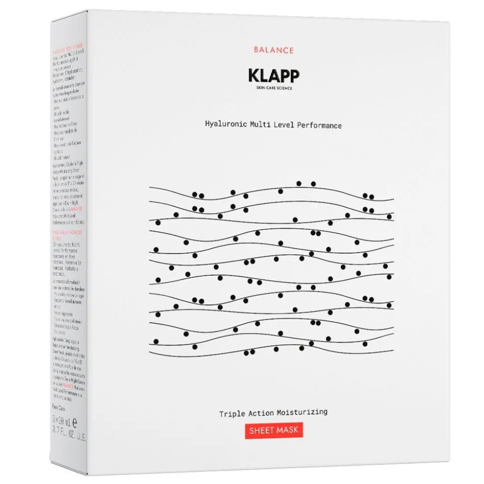 Klapp Balance Triple Action Moisturizing Sheet Mask 3er