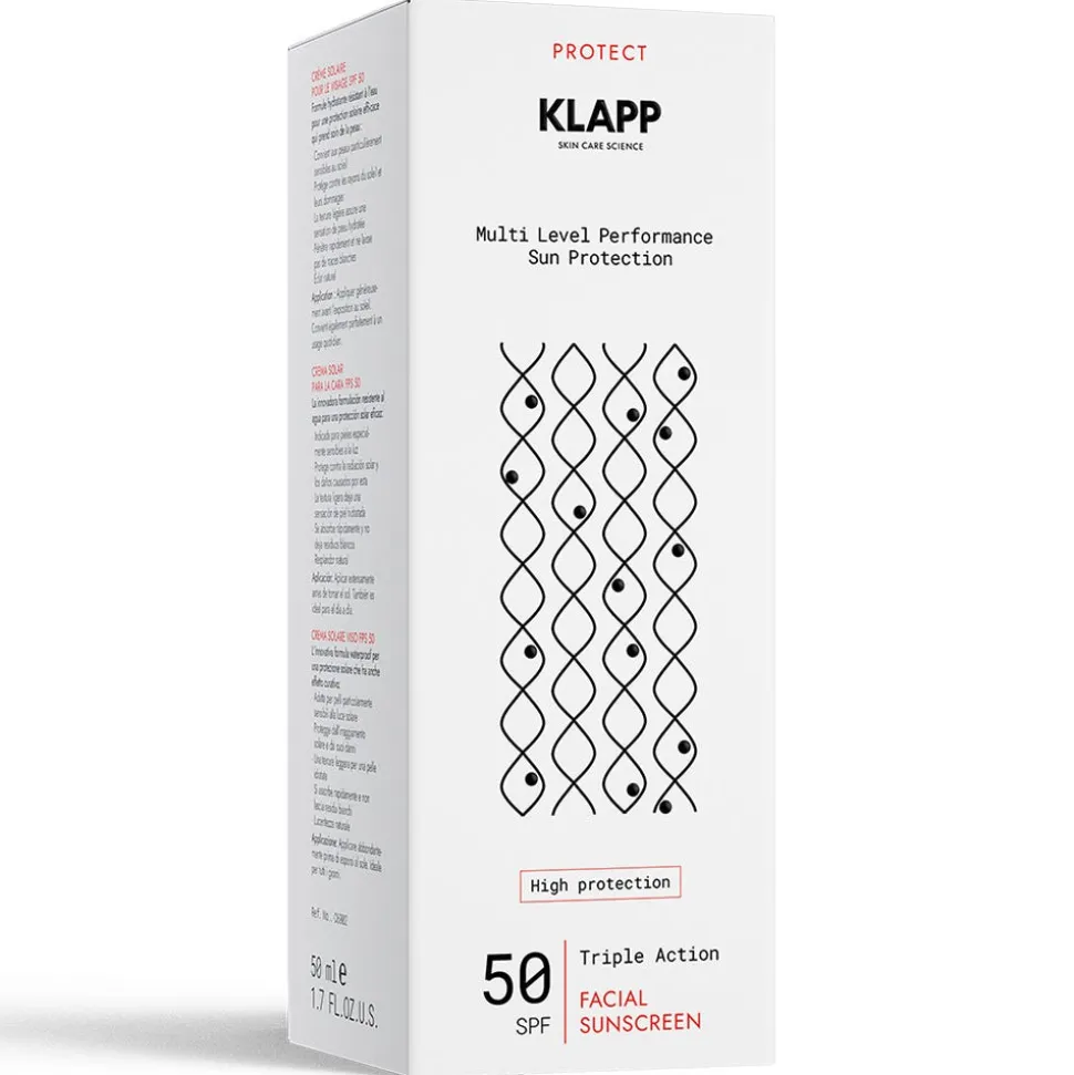 Klapp Cosmetics Triple Action Facial Suncreen 50SPF 50 ml