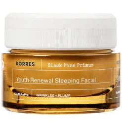 Korres BLACK PINE PRIMUS Erneuernde Nachtcreme gegen Falten 40 ml