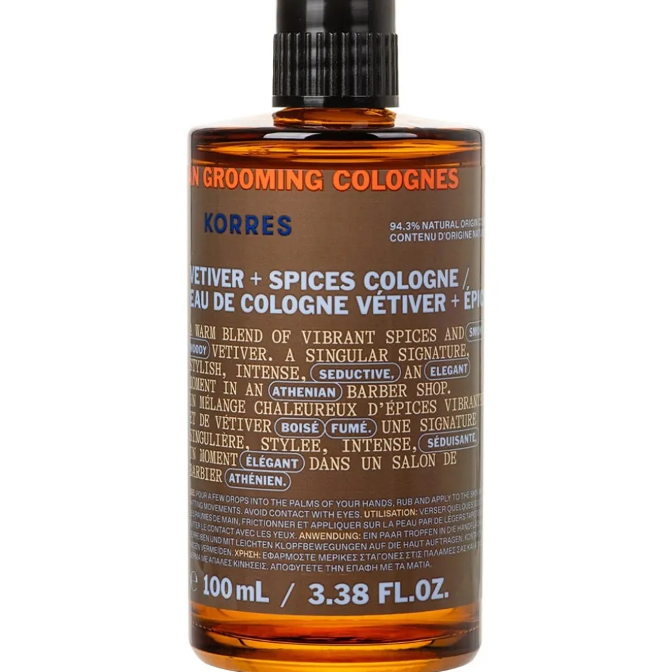 Korres Men Athenian Grooming Eau De Cologne mit Vetiver + würzigen Noten 100 ml