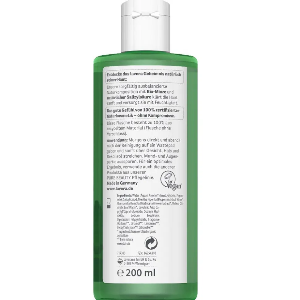 Lavera Pure Beauty Klärendes Gesichtswasser 200 ml