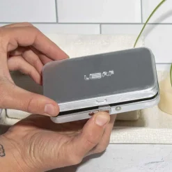 Leaf Shave Twig Travel Case Silver