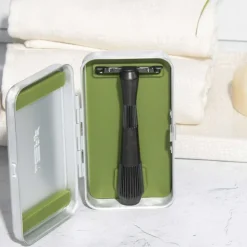 Leaf Shave Twig Travel Case Silver