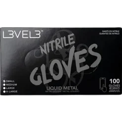 Level3 Nitrile Gloves Large Liquid Metal