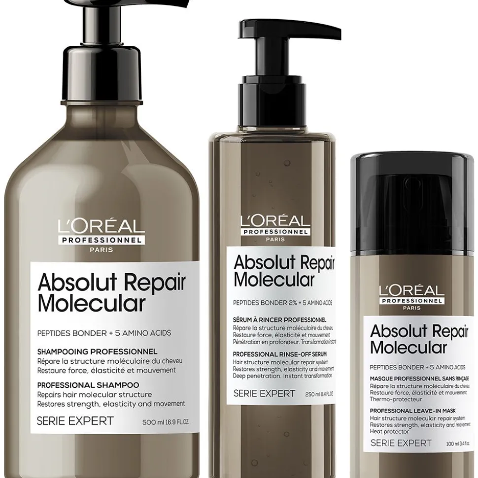 L'Oréal Professionnel Paris Serie Expert Absolut Repair Molecular Pflegetrio XL Bundle