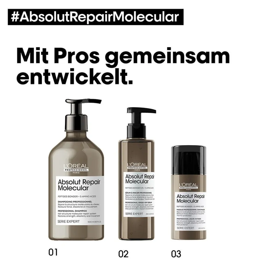 L'Oréal Professionnel Paris Serie Expert Absolut Repair Molecular Pflegetrio XL Bundle