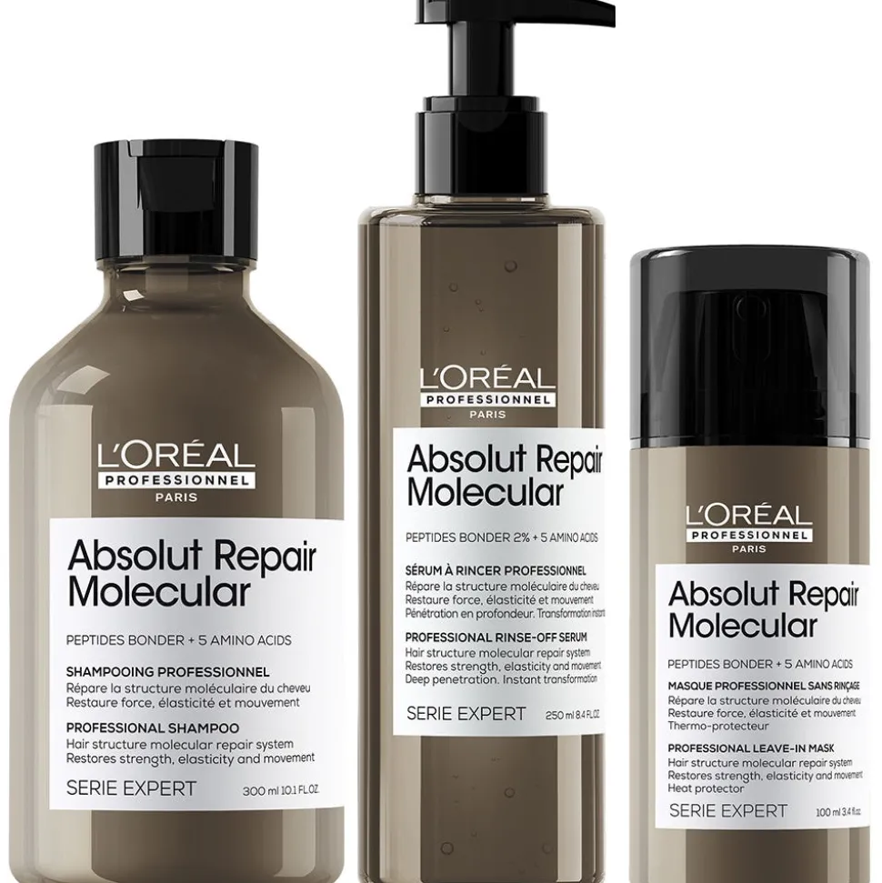 L'Oréal Professionnel Paris Serie Expert Absolut Repair Molecular Pflegetrio Bundle