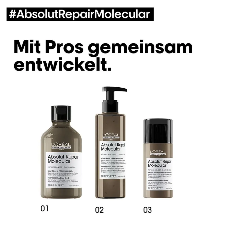 L'Oréal Professionnel Paris Serie Expert Absolut Repair Molecular Pflegetrio Bundle