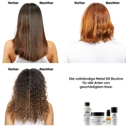 L'Oréal Professionnel Paris Serie Expert Metal DX Maske, für coloriertes und geschädigtes Haar, langanhaltende Farben & Glanz 250 ml