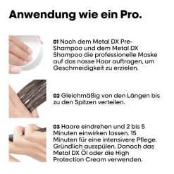 L'Oréal Professionnel Paris Serie Expert Metal DX Maske, für coloriertes und geschädigtes Haar, langanhaltende Farben & Glanz 250 ml