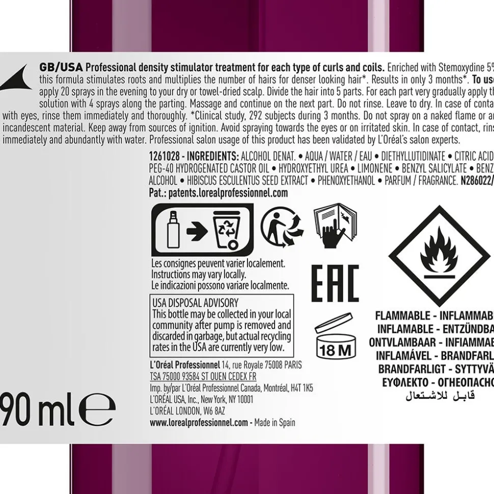 L'Oréal Professionnel Paris Curl Expression Density Stimulator 90 ml