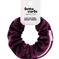 Lotta Curls Zipper Scrunchie Berry