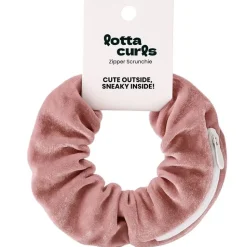 Lotta Curls Zipper Scrunchie Blush