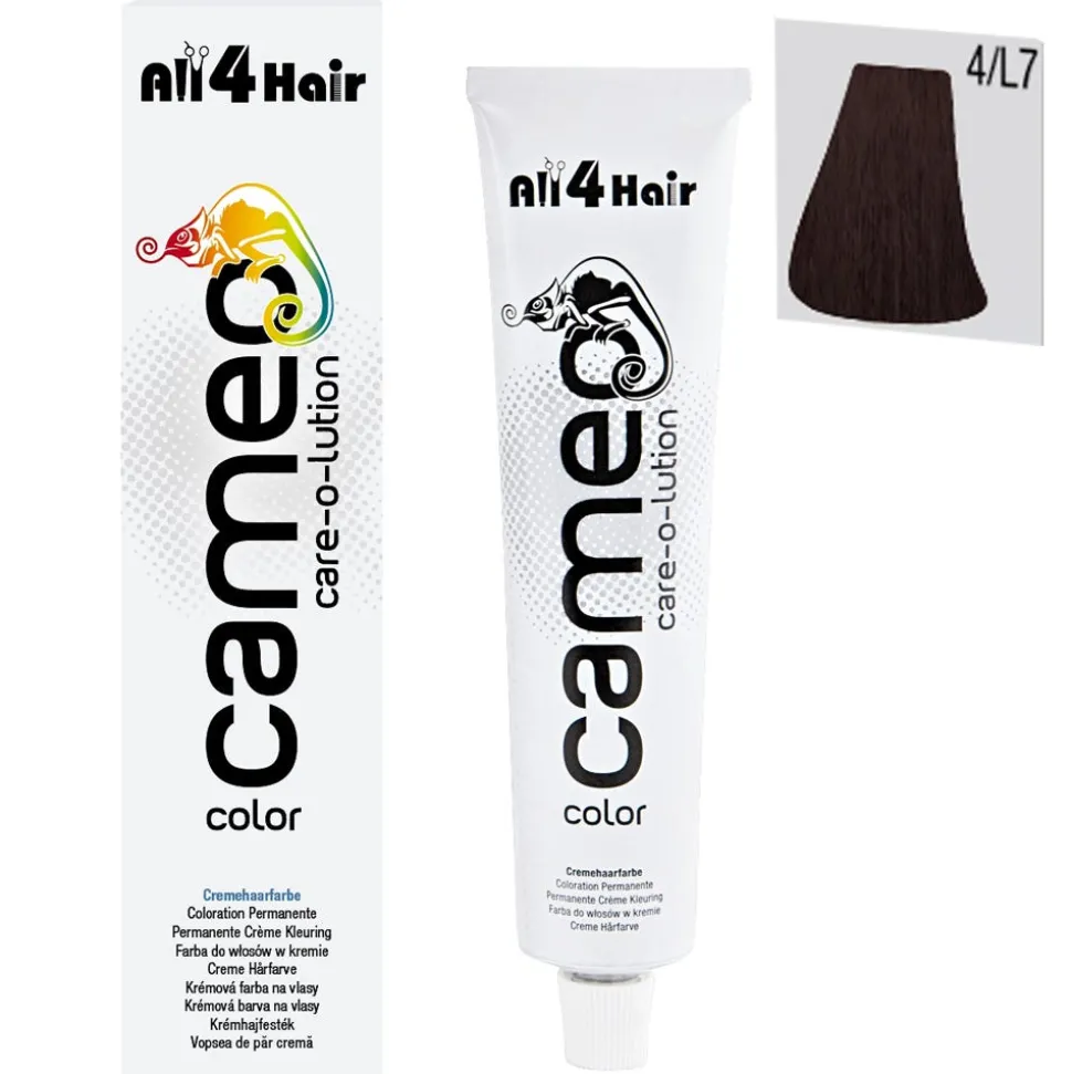 LOVE FOR HAIR Professional cameo color care-o-lution 4/L7 mittelbraun leicht-braun 60 ml