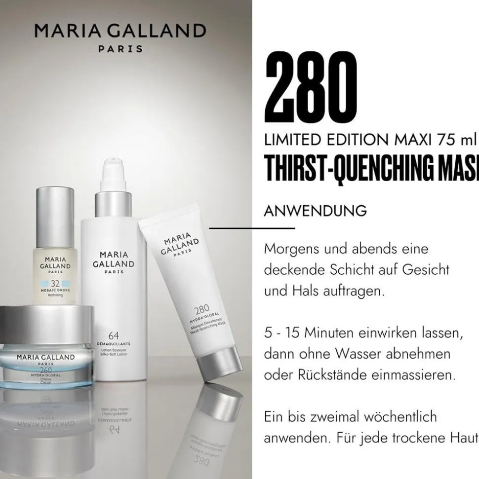 Maria Galland 280 HYDRA' GLOBAL MAXI Thirst-Quenching Mask 75 ml