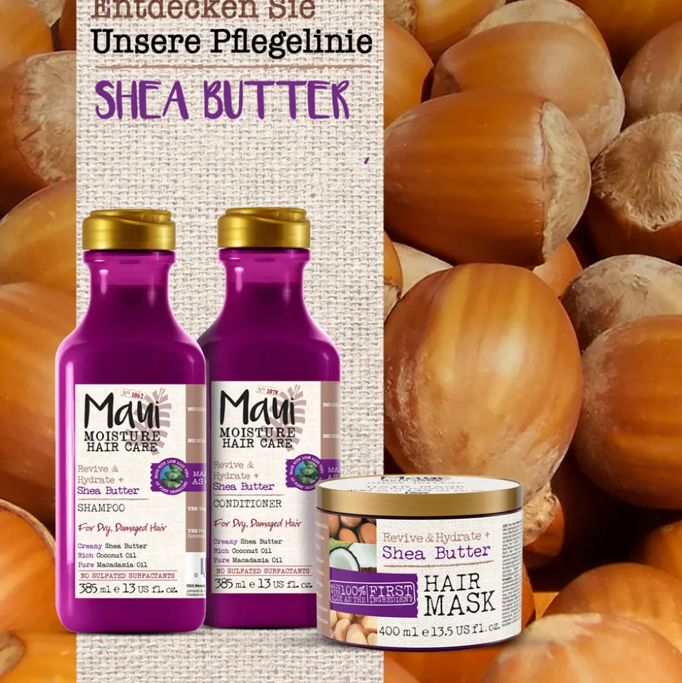Maui Moisture Revive & Hydrate Shea Butter Shampoo 385 ml