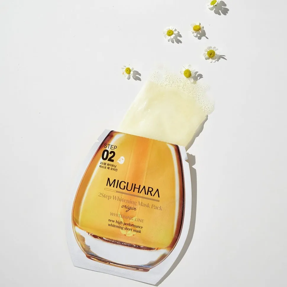 Miguhara 2 Step Whitening Mask Pack Origin