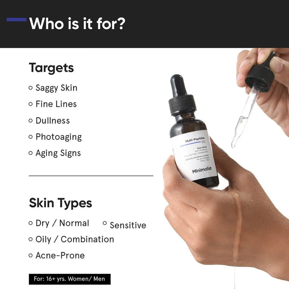 Minimalist Multi-Peptides 10% Face Serum 30 ml