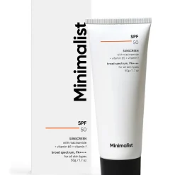 Minimalist SPF 50  Sunscreen 50 g