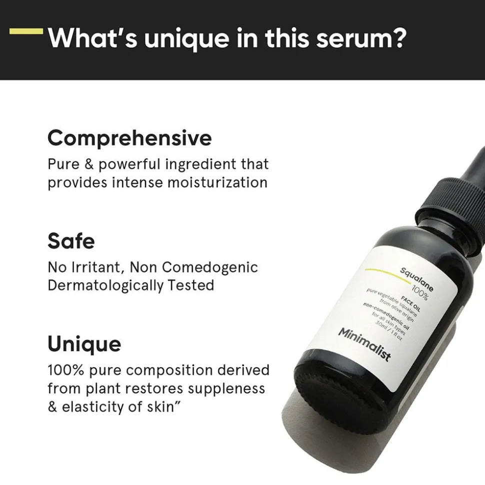 Minimalist Squalane 100% Face Oil 30 ml