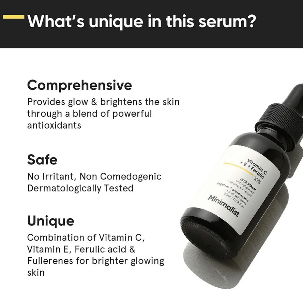 Minimalist Vitamin C E Ferulic 16% Face Serum 20 ml