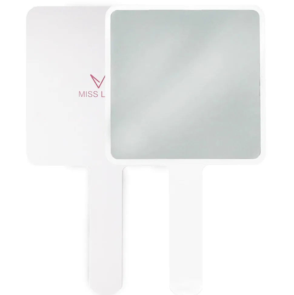 Miss Lashes Handspiegel weiß
