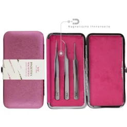 Miss Lashes Pinzetten Magnet Etui Pink