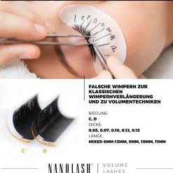 Nanolash Volume Lashes 0.15 C 6-13mm