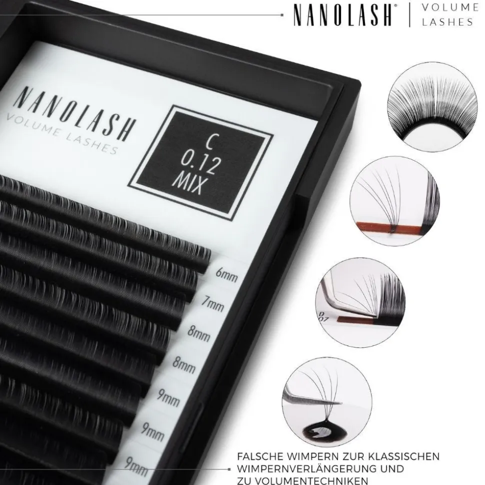 Nanolash Volume Lashes 0.05 D 6-13mm