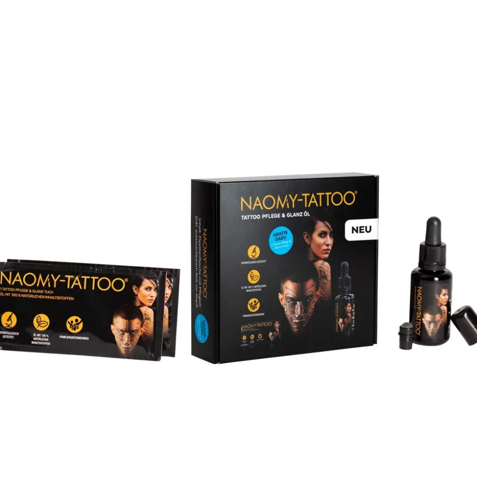 Naomy-Tattoo Glanz- und Pflege Mini Set