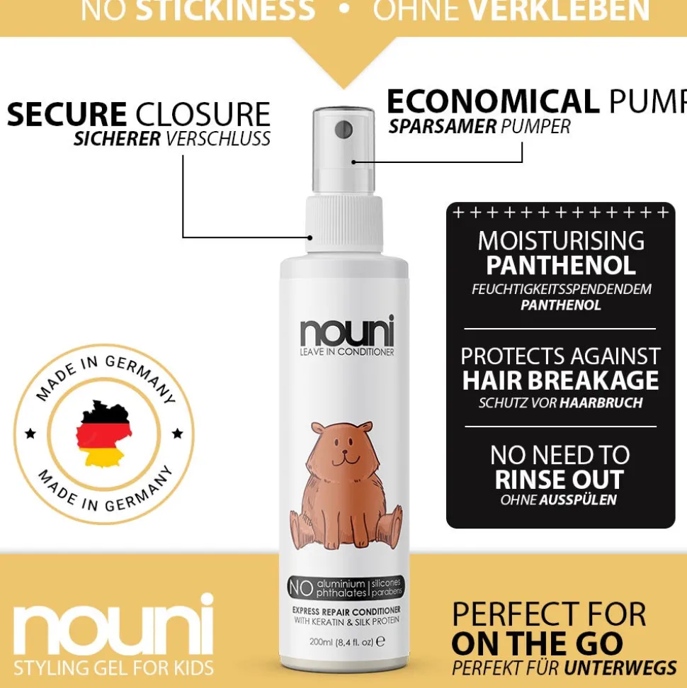 nouni Leave-In Conditioner für Kinder 200 ml