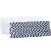 1o1BARBERS Barber Towel White/Black 20x40cm