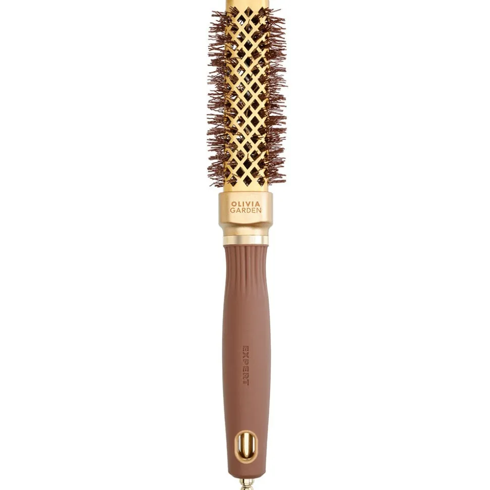 Olivia Garden Blowout Straight Wavy Bristle Gold & Brown 20 mm Rundbürste