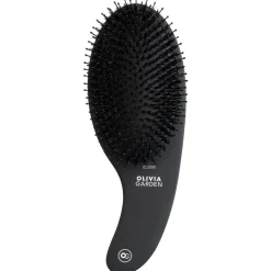 Olivia Garden Curve Boar & Nylon Bristles Matt Black