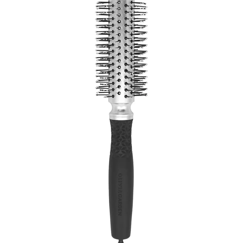 Olivia Garden Essential Blowout Soft Double Bristles Silver 25 mm