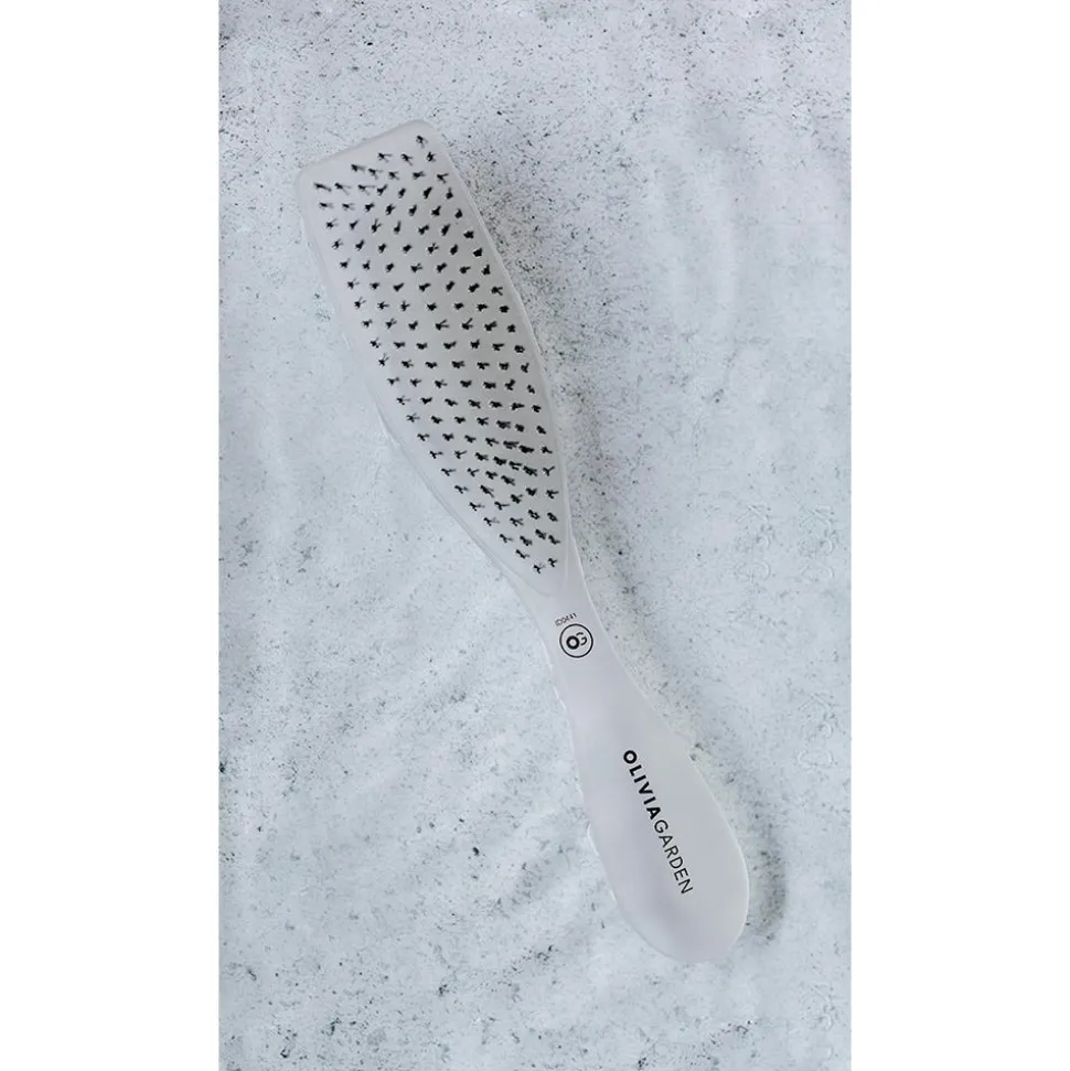 Olivia Garden Essential Style Wet Fine Hair Bristles Ice White