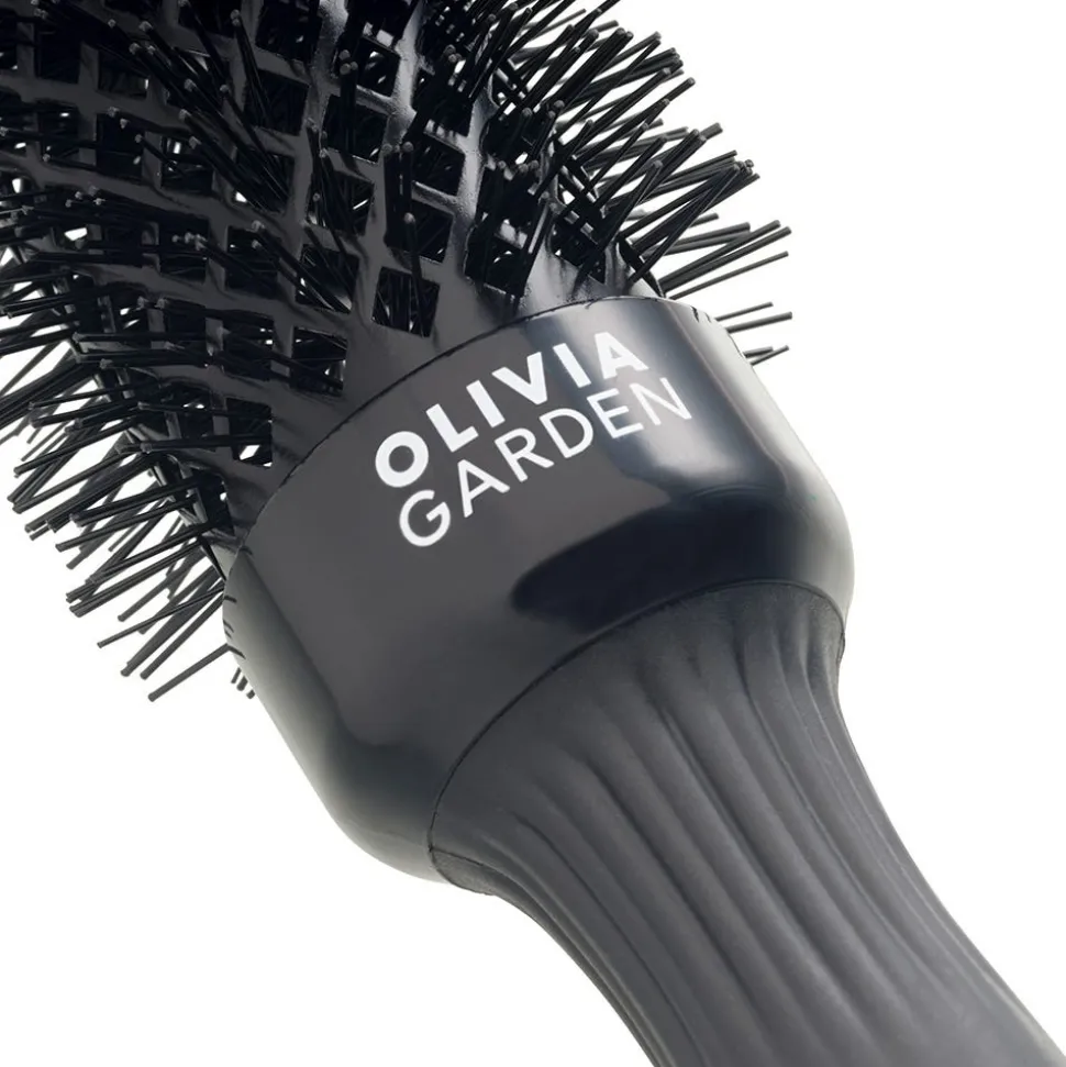 Olivia Garden Shine Wavy Bristles Black Label 20 mm Rundbürste