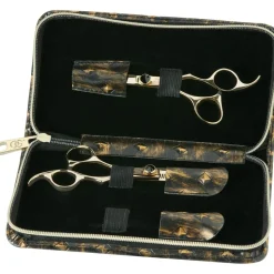 Olivia Garden Silk Cut Black/Gold Schere + Effilierschere 5,75 Zoll