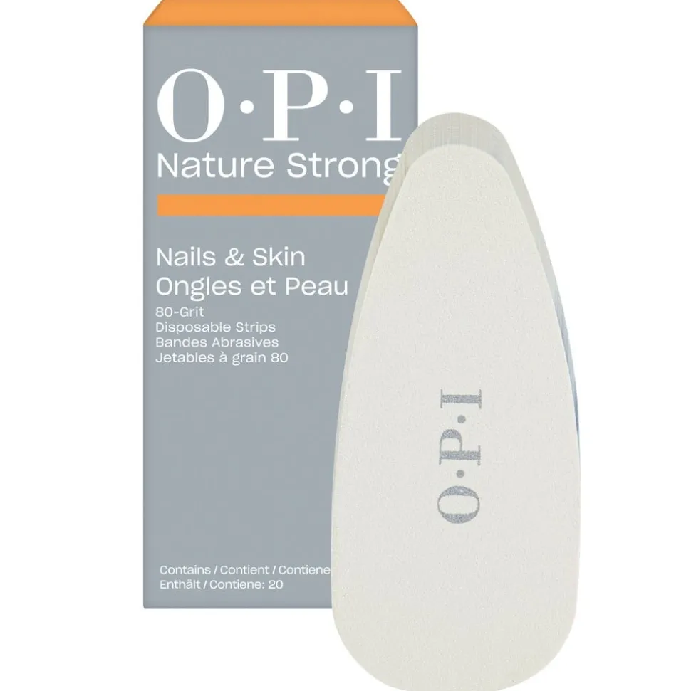 OPI Nature Strong Nails & Skin Disposable Strips 80 Grit 20 Stück