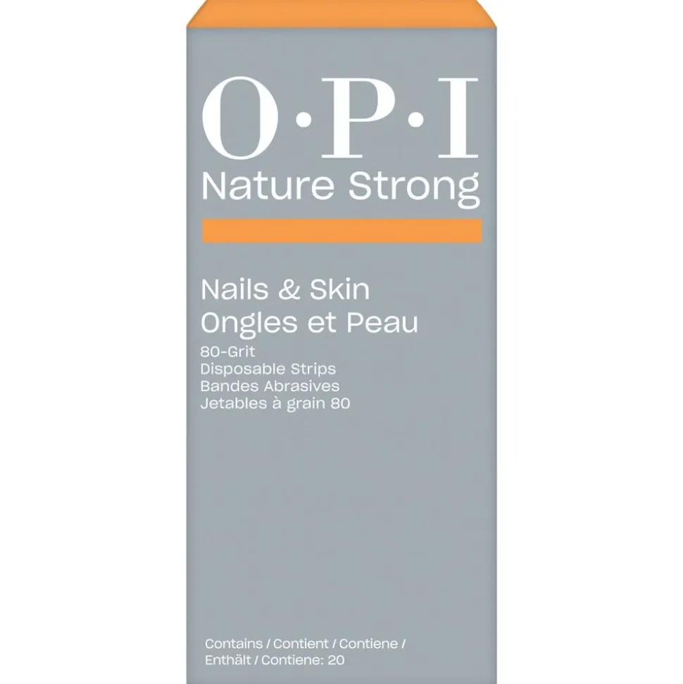 OPI Nature Strong Nails & Skin Disposable Strips 80 Grit 20 Stück
