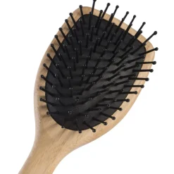 PARSA Beauty Profi FSC Holz Haarbürste Paddle Klein mit Kunststoffstiften