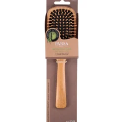 PARSA Beauty Profi FSC Holz Haarbürste Groß Oval mit Holzstiften