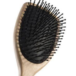 PARSA Beauty Profi FSC Holz Haarbürste Paddle Groß mit Kunststoffstiften