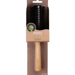 PARSA Beauty Profi FSC Holz Haarbürste Rundfön mit Mischborsten 33 cm