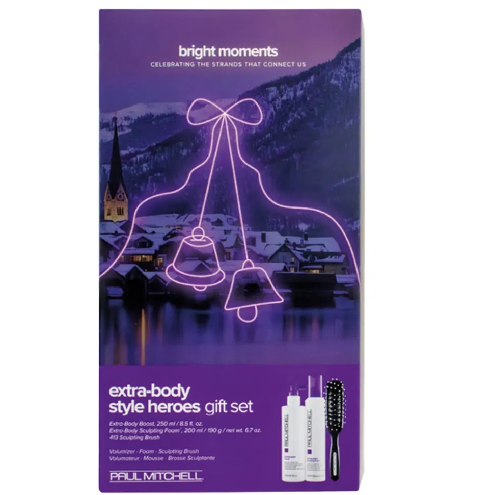 Paul Mitchell Extra Body Style Heros Gift Set Duo + Brush