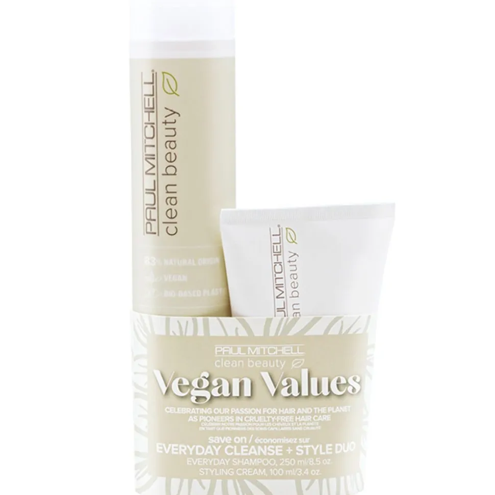 Paul Mitchell Save On Clean Beauty Vegan Value Everyday Cleanse + Style Duo