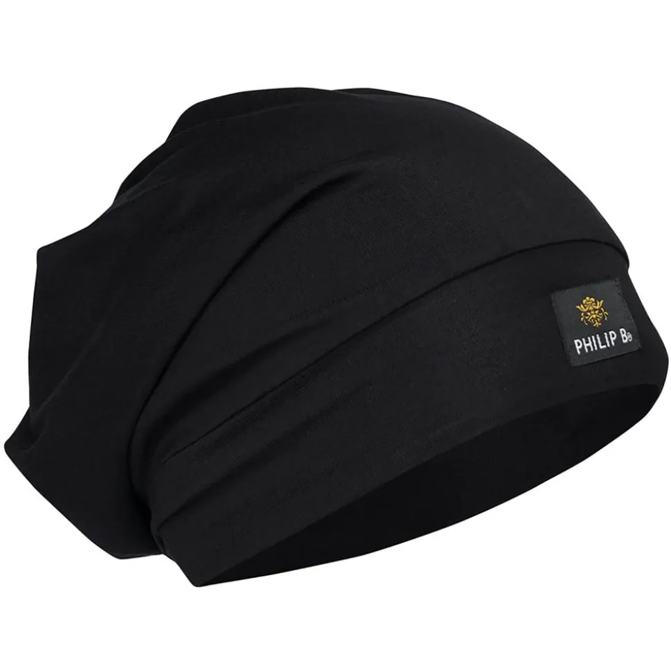 Philip B. Silky Smooth Beanie Black