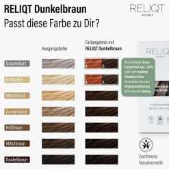 RELIQT Pflanzenhaarfarbe Dunkelbraun 100 g